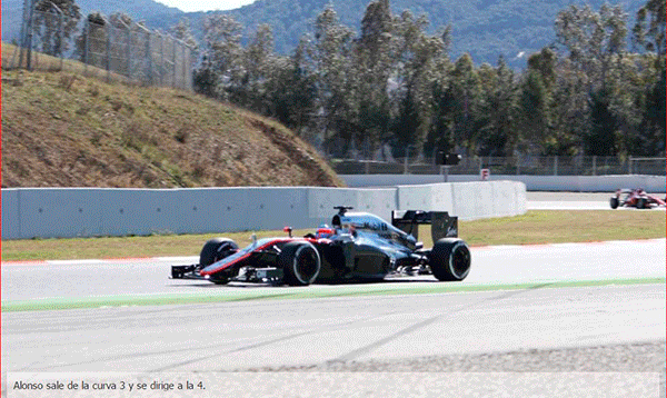 Alonso's accident in the last day of test at Barcelona